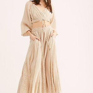 Free People NWOT Cleo Set, Top & Maxi Skirt